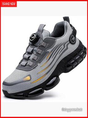 Steel Toe Work Shoes Lightweight Comfortable Industrial Construction Safety